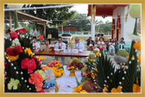 พิธียกพระพุทธรูปเก่าขึ้นแท่นประดิษฐ์ฐาน ณ วัดอารีราษฎร์  จังหวัดนครนายก