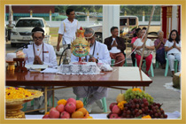 พิธียกพระพุทธรูปเก่าขึ้นแท่นประดิษฐ์ฐาน ณ วัดอารีราษฎร์  จังหวัดนครนายก