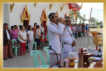 พิธียกพระพุทธรูปเก่าขึ้นแท่นประดิษฐ์ฐาน ณ วัดอารีราษฎร์  จังหวัดนครนายก